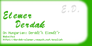 elemer derdak business card